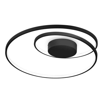 Ideal Lux - Iluminação de teto LED OZ LED/47W/230V diâmetro 60 cm CRI 90 preto