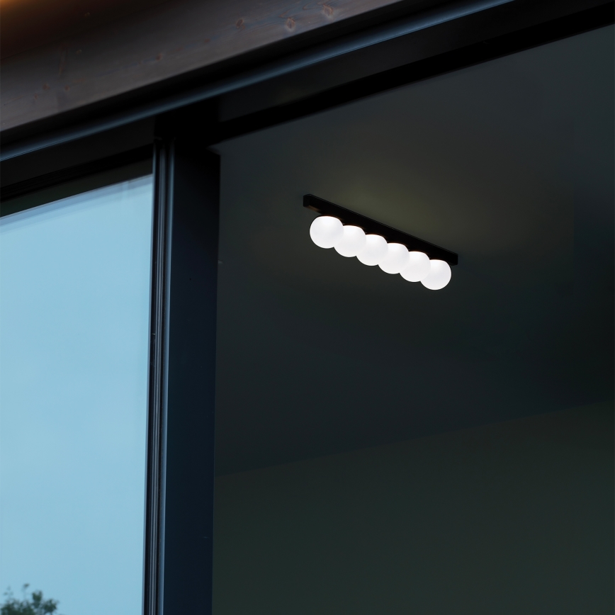 Ideal Lux - Iluminação de teto LED PING PONG 6xLED/3W/230V CRI 90 preto
