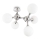 Ideal Lux - Iluminação de teto NODI 5xE14/28W/230V cromado brilhante/branco
