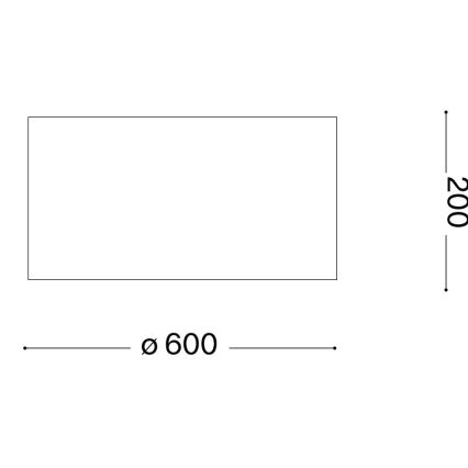 Ideal Lux - Iluminação de teto WOODY 5xE27/60W/230V diâmetro 60 cm bege