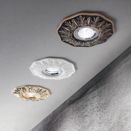 Ideal Lux - Iluminação embutida 1xGU10/50W/230V dourada