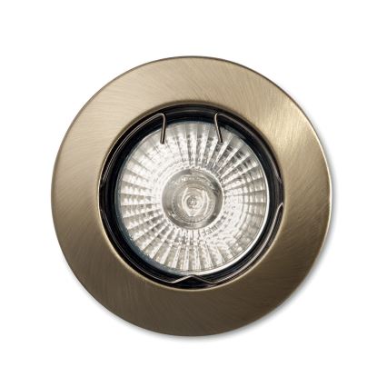 Ideal Lux - Iluminação embutida JAZZ 1xGU10/50W/230V bronze