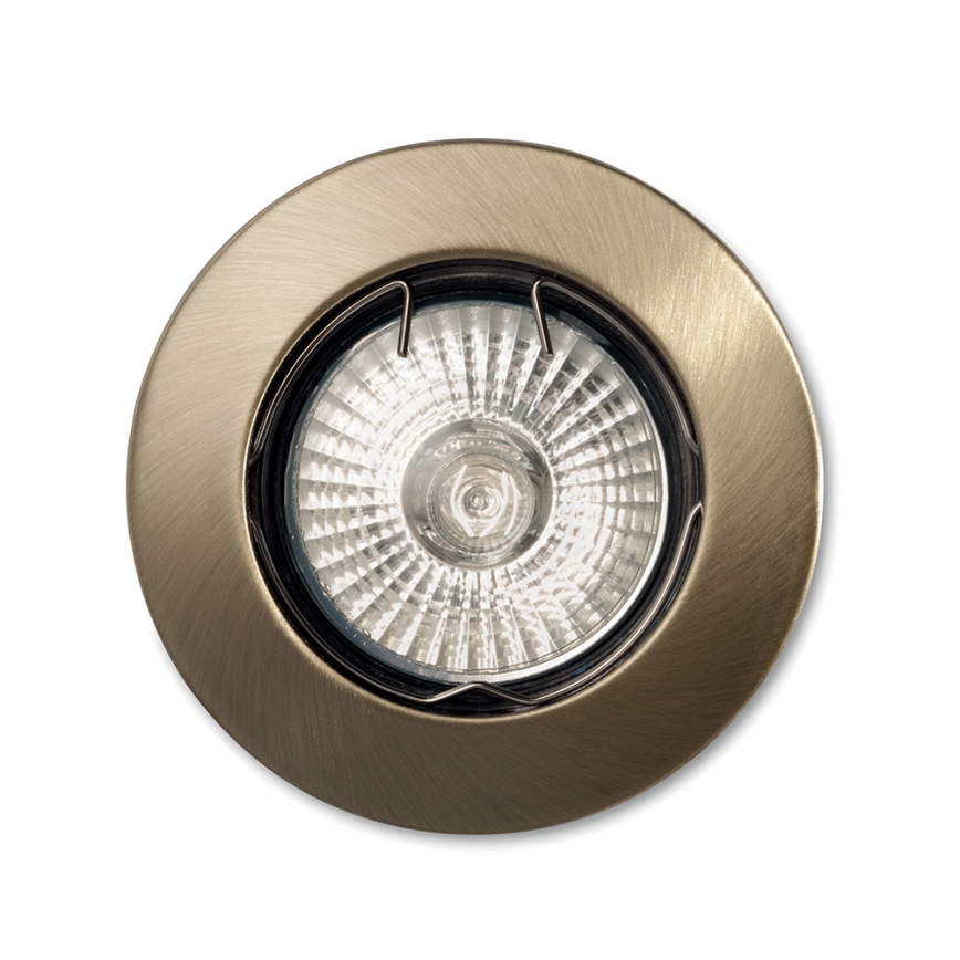 Ideal Lux - Iluminação embutida JAZZ 1xGU10/50W/230V bronze