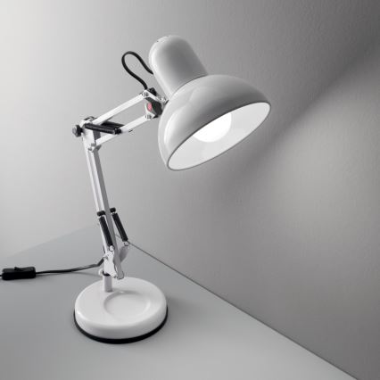 Ideal Lux - Lâmpada de mesa 1xE27/40W/230V branco