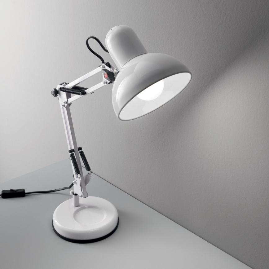 Ideal Lux - Lâmpada de mesa 1xE27/40W/230V branco