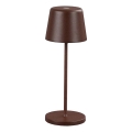 Ideal Lux - Lâmpada de mesa exterior tátil LED regulável CUTE LED/2,5W/3,7V 3000 mAh USB 2200-2700K IP65 castanha