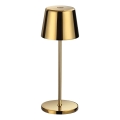 Ideal Lux - Lâmpada de mesa exterior tátil LED regulável CUTE LED/2,5W/3,7V 3000 mAh USB 2200-2700K IP65 dourada