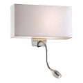 Ideal Lux - Lâmpada de parede flexível LED HOTEL 1xE27/60W + LED/1,5W/230V