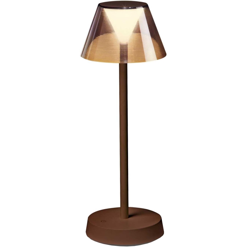 Ideal Lux - LED Candeeiro táctil regulável LOLITA LED/2,8W/5V IP54 castanho