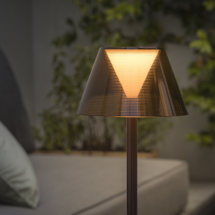 Ideal Lux - LED Candeeiro táctil regulável LOLITA LED/2,8W/5V IP54 castanho
