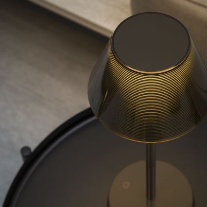 Ideal Lux - LED Candeeiro táctil regulável LOLITA LED/2,8W/5V IP54 castanho