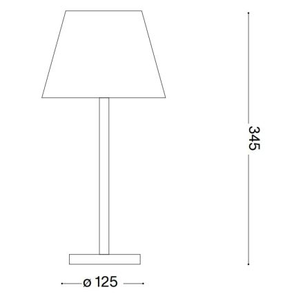 Ideal Lux - LED Candeeiro táctil regulável LOLITA LED/2,8W/5V IP54 castanho