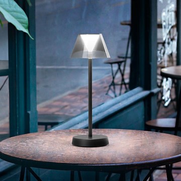 Ideal Lux - LED Candeeiro táctil regulável LOLITA LED/2,8W/5V IP54 preto