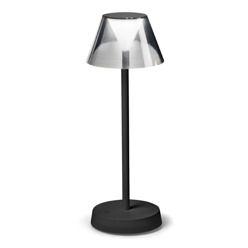 Ideal Lux - LED Candeeiro táctil regulável LOLITA LED/2,8W/5V IP54 preto
