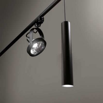 Ideal Lux - LED Candelabro suspenso para sistema de carril LOOK 1xGU10/7W/230V CRI90 preto