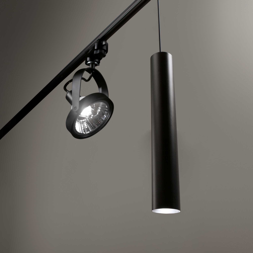 Ideal Lux - LED Candelabro suspenso para sistema de carril LOOK 1xGU10/7W/230V CRI90 preto