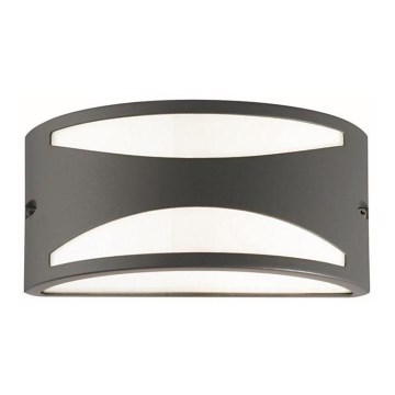 Ideal Lux - Luz de parede de exterior 1xE27/60W/230V antracite IP44