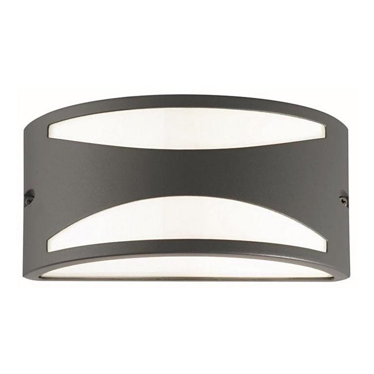 Ideal Lux - Luz de parede de exterior 1xE27/60W/230V antracite IP44