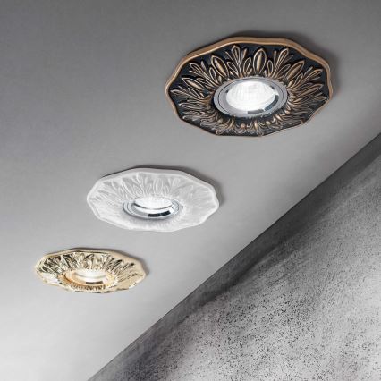 Ideal Lux - Luz embutida 1xGU10/50W/230V bronze
