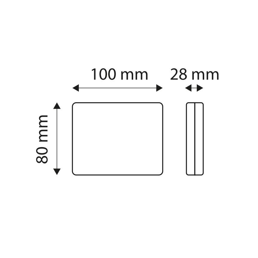 Iluminação automóvel traseira LED SINGLE LED/1W/12V IP67 prateada