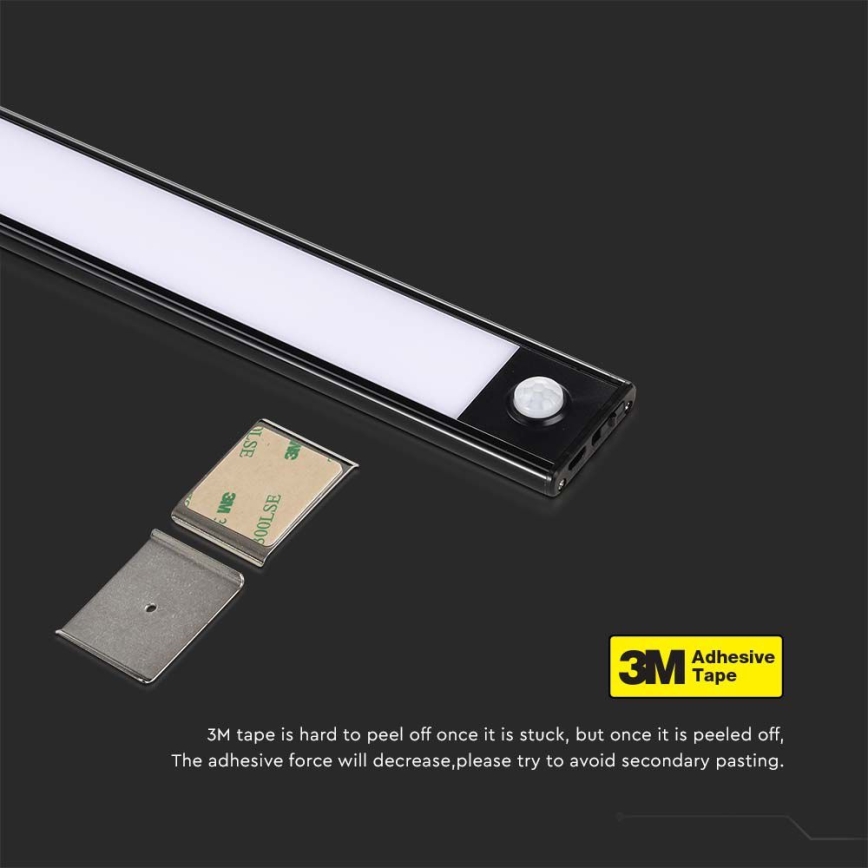 Iluminação de armário de cozinha LED com sensor LED/2W/5V 3000K
