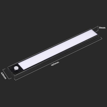Iluminação de armário de cozinha LED com sensor LED/2W/5V 3000K