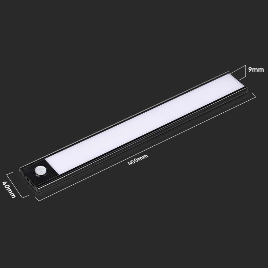 Iluminação de armário de cozinha LED com sensor LED/2W/5V 3000K