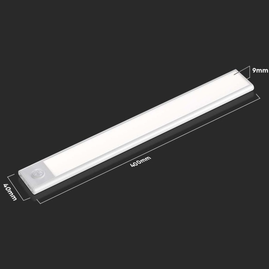 Iluminação de armário de cozinha LED com sensor LED/2W/5V 4000K