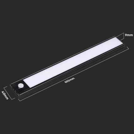 Iluminação de armário de cozinha LED with a sensor LED/2,5W/5V 4000K
