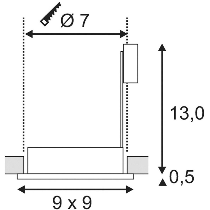 Iluminação de casa de banho FGL OUT 1xGU10/35W/230V IP44