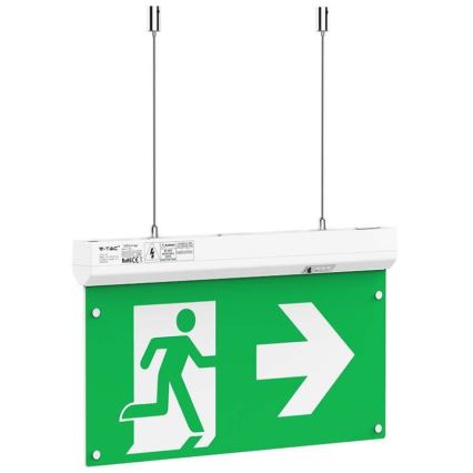 Iluminação de emergência LED EMERGENCY EXIT LED/2,5W/230V 4em1 6000K