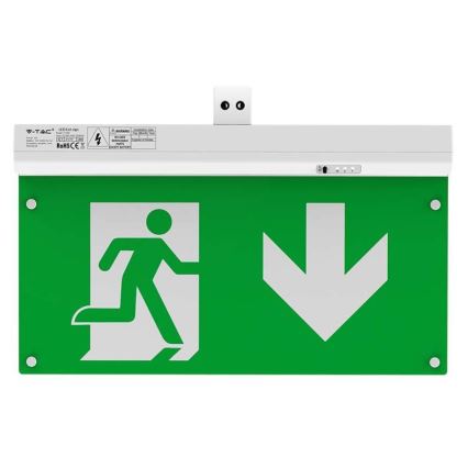 Iluminação de emergência LED EMERGENCY EXIT LED/2,5W/230V 4em1 6000K