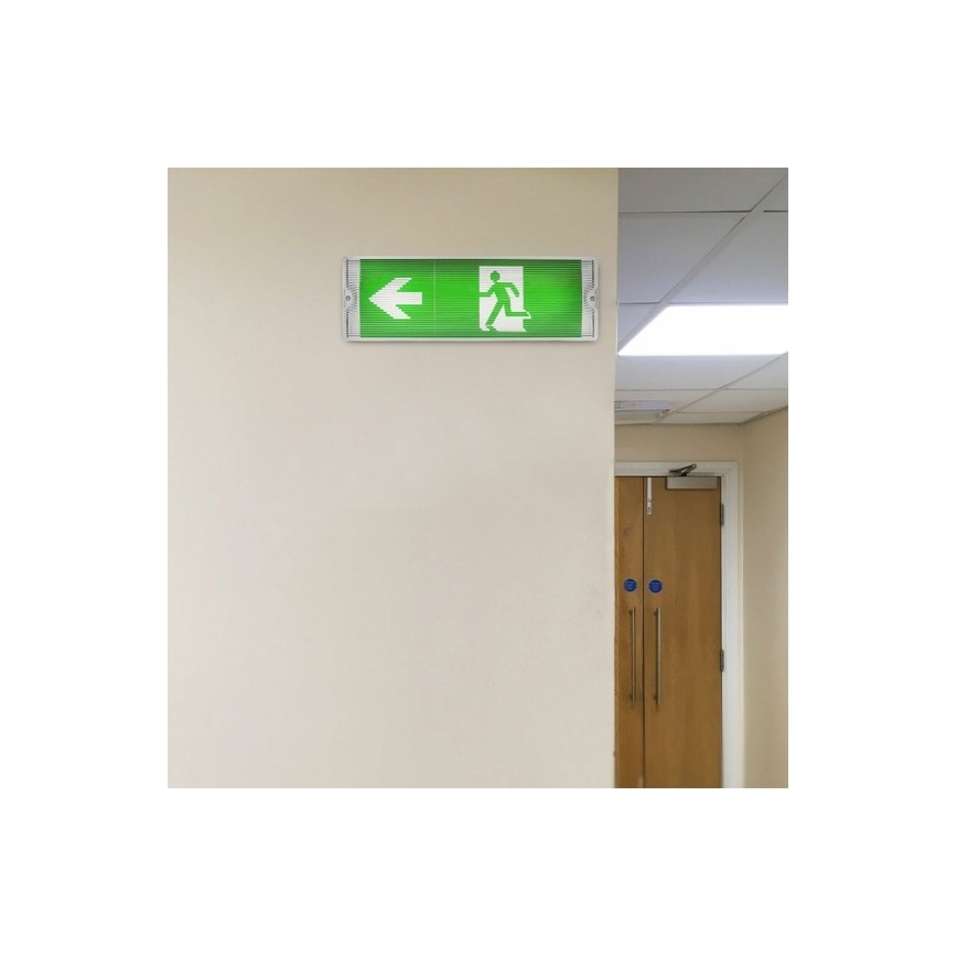 Iluminação de emergência LED EMERGENCY EXIT LED/3W/230V 6400K IP65