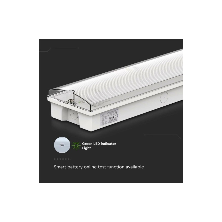 Iluminação de emergência LED EMERGENCY EXIT LED/3W/230V 6400K IP65