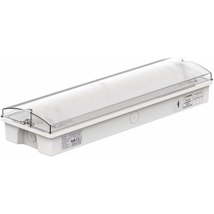 Iluminação de emergência LED com um teste de funcionalidade regular EMERGENCY EXIT LED/3W/230V 6400K IP65