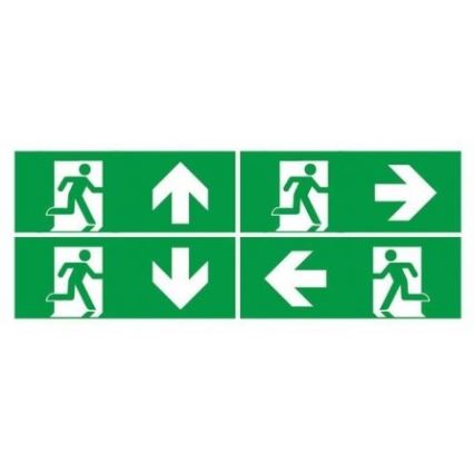 Iluminação de emergência LED com um teste de funcionalidade regular EMERGENCY EXIT LED/3W/230V 6400K IP65