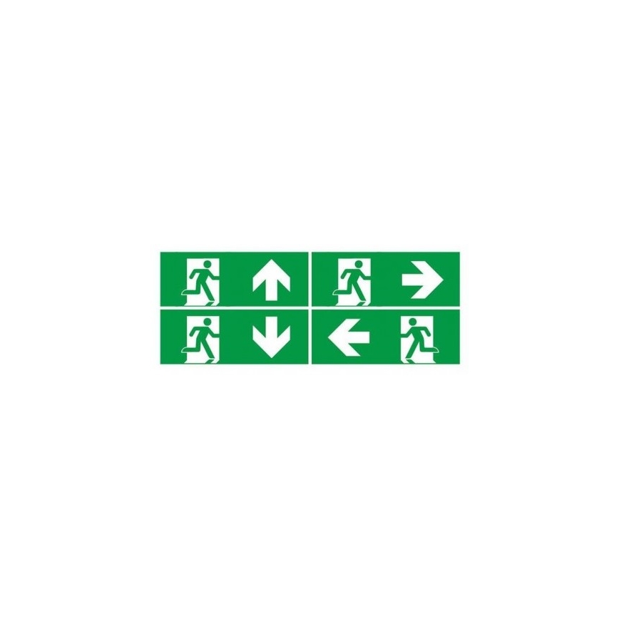 Iluminação de emergência LED com um teste de funcionalidade regular EMERGENCY EXIT LED/3W/230V 6400K IP65