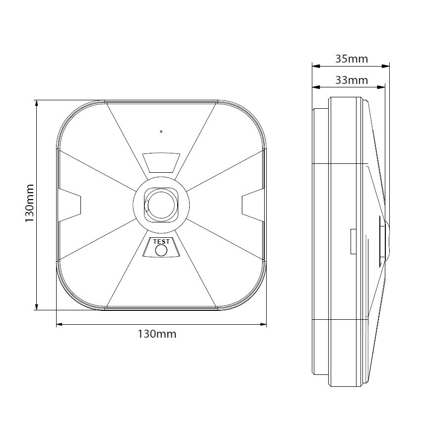 Iluminação de emergência LED GATRION LED/1W/230V IP54 6000K