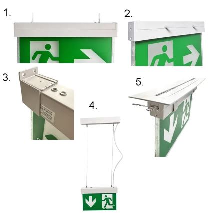 Iluminação de emergência LED LED/2W/230V 6000K 1500 mAh