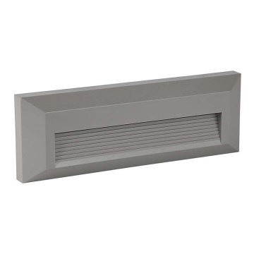 Iluminação de escada exterior LED LED/3W/230V 4000K IP65 cinzento