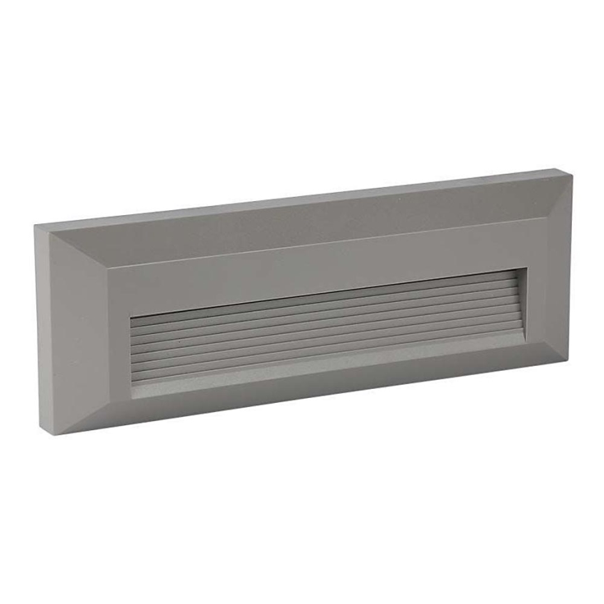 Iluminação de escada exterior LED LED/3W/230V 4000K IP65 cinzento