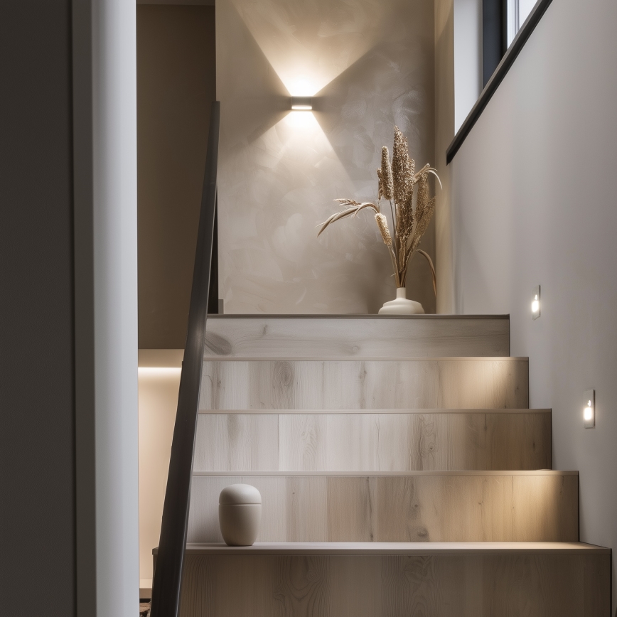 Iluminação de escada LED com sensor de movimento LED/1,5W/230V 3000K/4000K/6500K