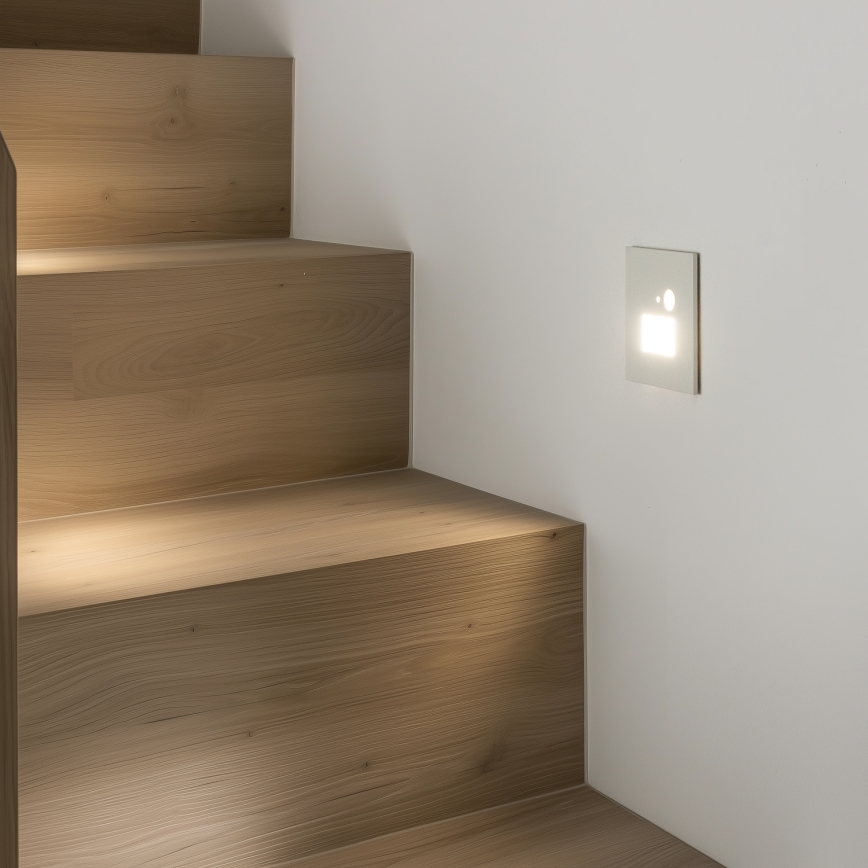 Iluminação de escada LED com sensor de movimento LED/1,5W/230V 3000K/4000K/6500K