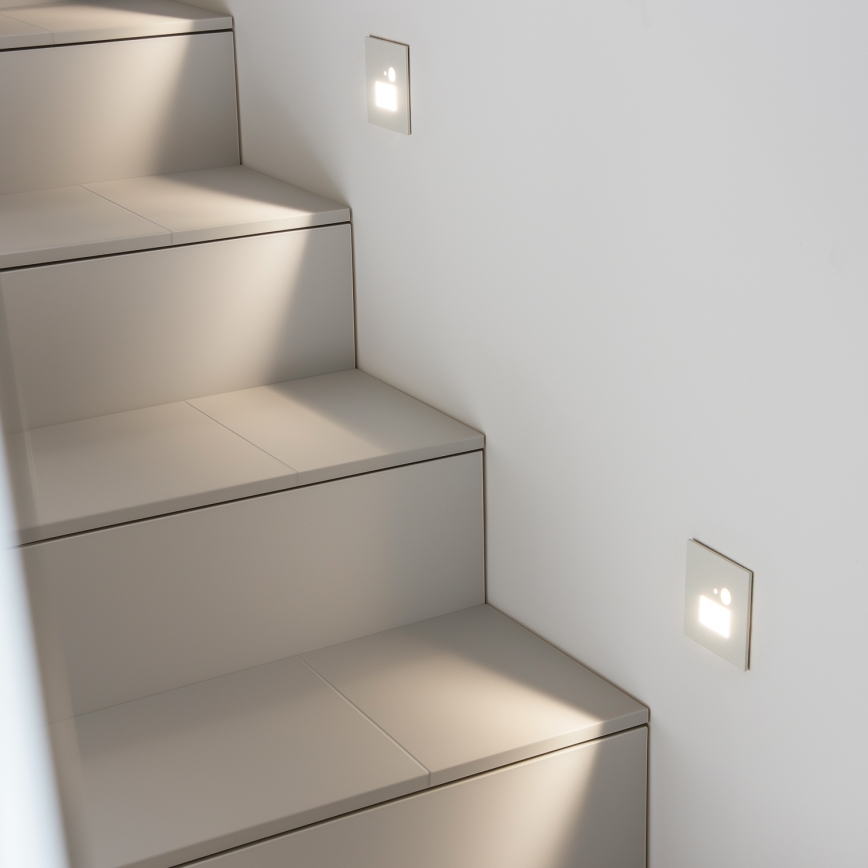 Iluminação de escada LED com sensor de movimento LED/1,5W/230V 3000K/4000K/6500K