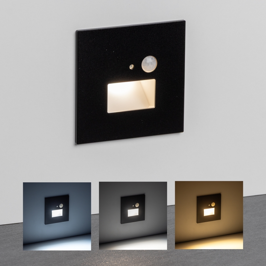 Iluminação de escada LED com sensor de movimento LED/1,5W/230V 3000K/4000K/6500K