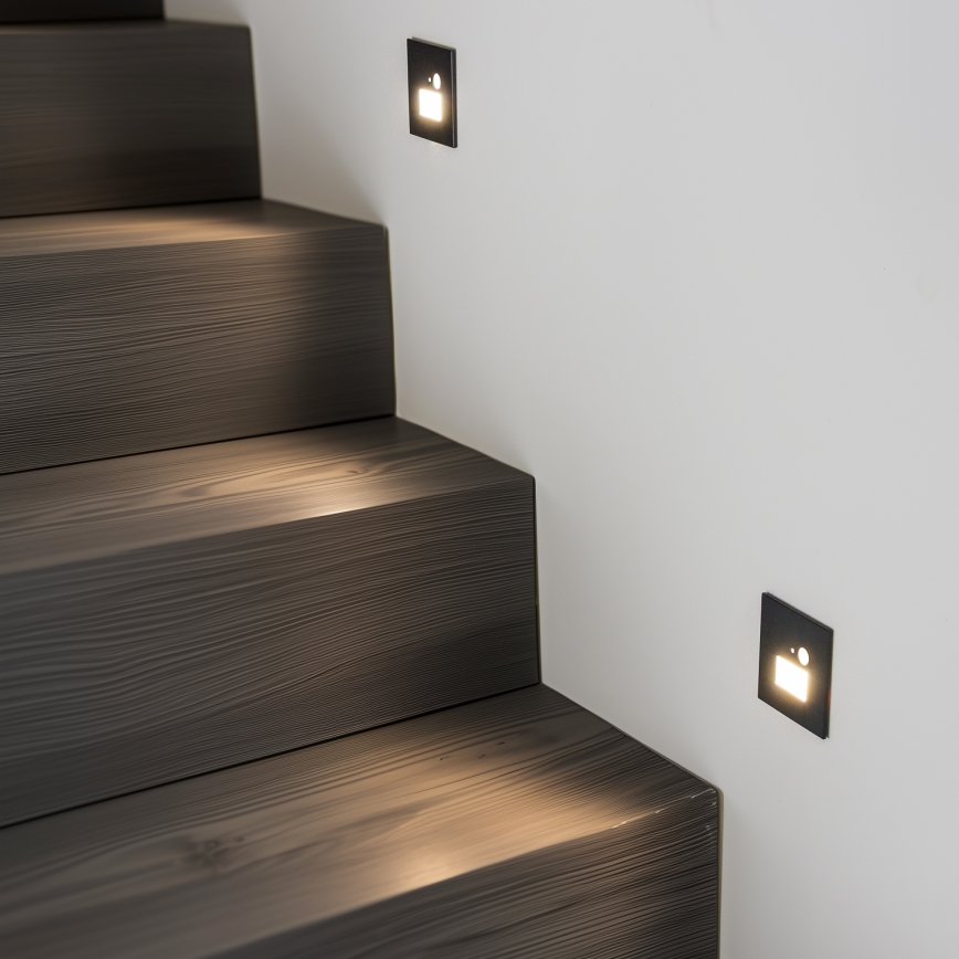 Iluminação de escada LED com sensor de movimento LED/1,5W/230V 3000K/4000K/6500K
