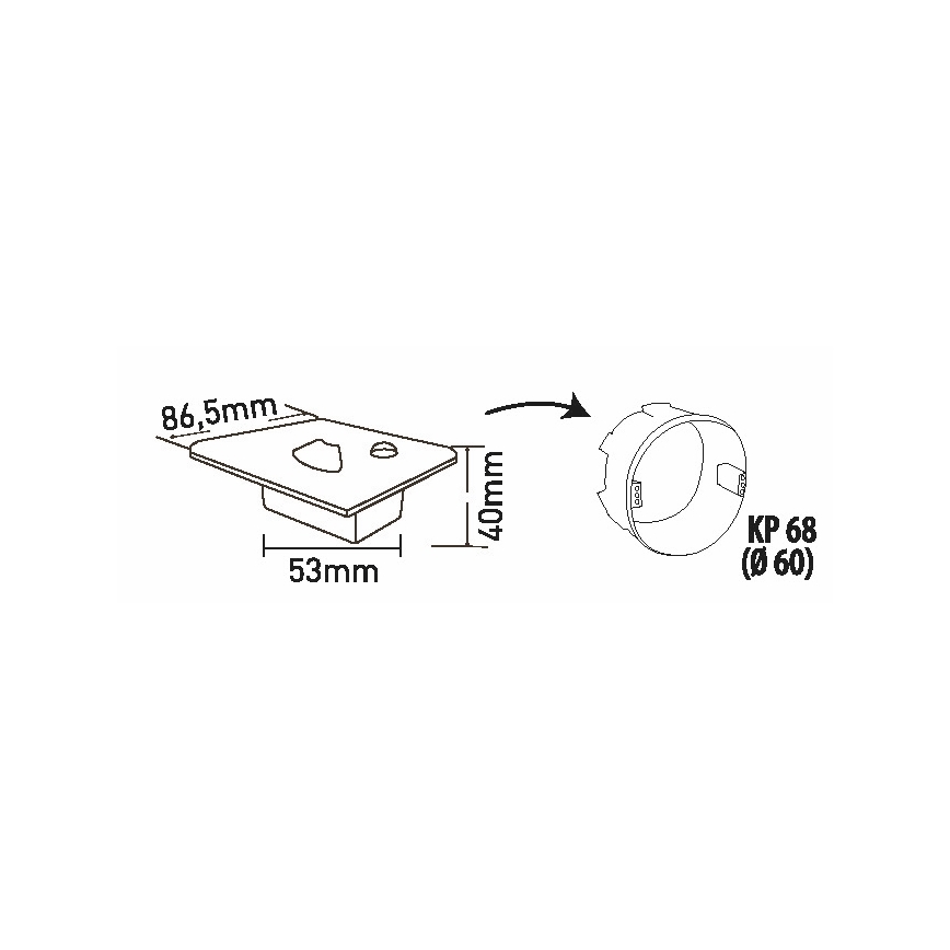 Iluminação de escada LED com sensor de movimento LED/1,5W/230V 3000K/4000K/6500K