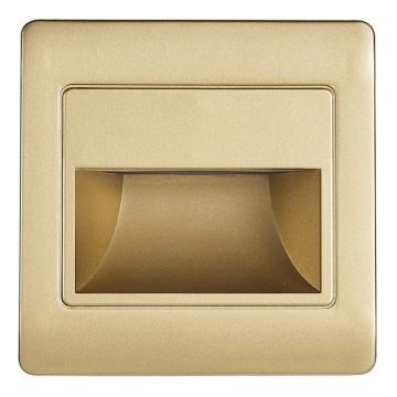 Iluminação de escadas LED STEP LIGHT NET LED/1,5W/30V dourado