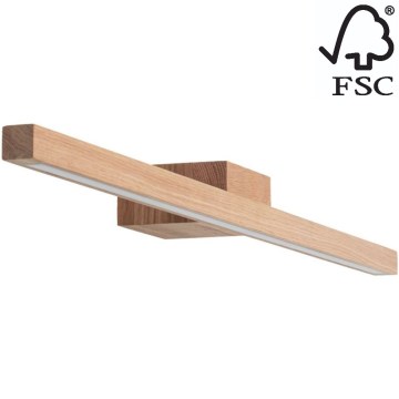 Iluminação de espelho de casa de banho LED AQUAVIVA LED/12W/230V 80 cm IP44 carvalho – FSC certificado
