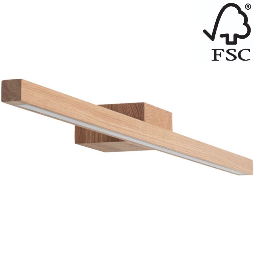 Iluminação de espelho de casa de banho LED AQUAVIVA LED/12W/230V 80 cm IP44 carvalho – FSC certificado